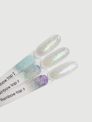 TOUCH Rainbow top 02 - top hybrydowy z niebieskimi płatkami yuki, 13 ml 3