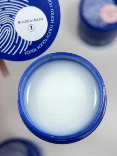 TOUCH Builder liquid 01 - biały mocny żel o płynnej koncystencji, 15 ml 5