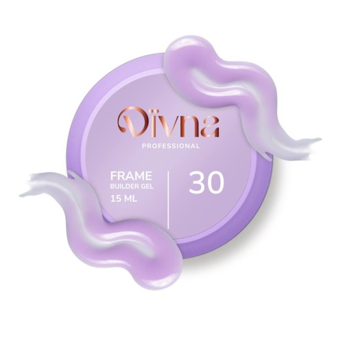DIVNA Frame Builder Gel 30 – żel budujący pastelowy fiolet 15 ml