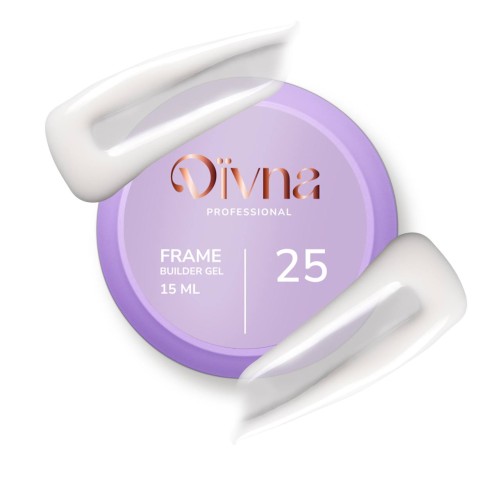DIVNA Frame Builder Gel 25 – żel budujący biały 15 ml