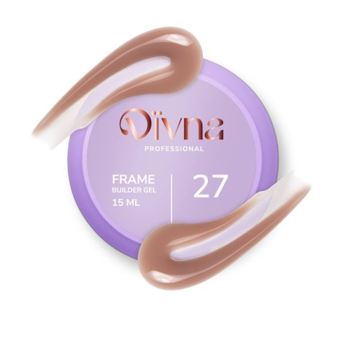 DIVNA Frame Builder Gel 27 – żel budujący ciemny beż 15 ml