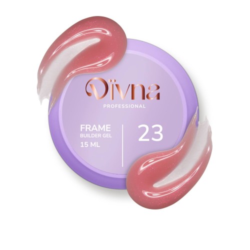 DIVNA Frame Builder Gel 23 – żel budujący ciepły róż 15 ml