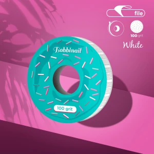 Wymienna taśma ścierna biała  samoprzylepna EXPERT 100 grit do  plastikowego pudełka