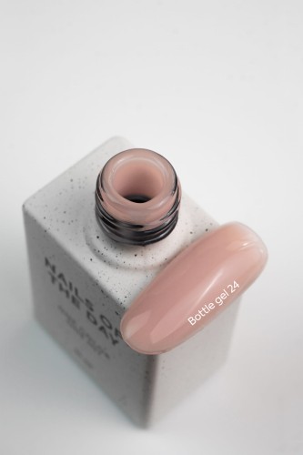 NAILSOFTHEDAY Bottle gel 24 - beżowy żel do wzmocnienia paznokci, 10 ml 2