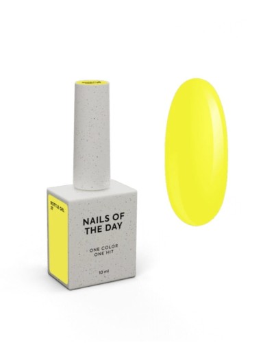 NAILSOFTHEDAY Bottle gel 27 - neonowo-żółty żel do wzmocnienia paznokci, 10 ml 1