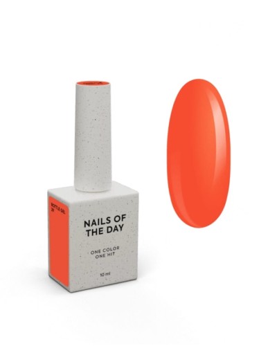 NAILSOFTHEDAY Bottle gel 29 - neonowo-pomarańczowy żel do wzmocnienia paznokci, 10 ml  1