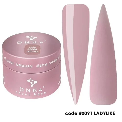 DNKa RUBBER BASE FRENCH (cover), 30 ml #0091 Ladylike
