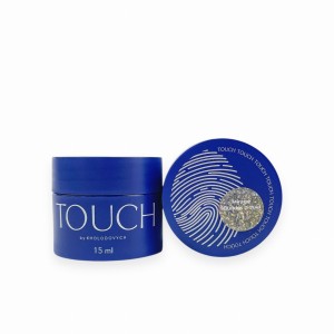 TOUCH Mirage builder liquid 01 - odblaskowy biało-srebrny żel o płynnej konsystencji, 15 ml