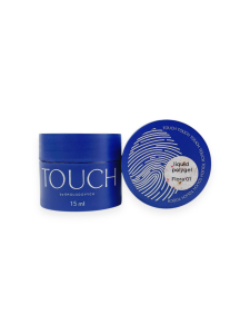 TOUCH Flora liquid polygel 01 - biały płynny akrylożel z suszonymi kwiatami, 15 ml