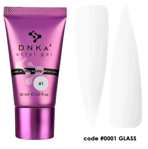 DKNa ACRYL GEL (tube) , 30 ml #0001 Glass