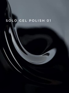 TOUCH Solo Gel Polish 01 – jednofazowy lakier hybrydowy 3w1, głęboka czerń, 9 ml