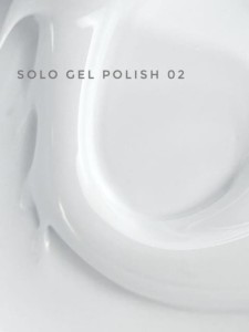 TOUCH Solo Gel Polish 02 – jednofazowy lakier hybrydowy 3w1, biały, 9 ml