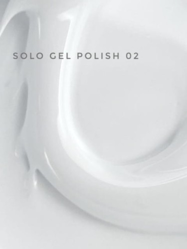 TOUCH Solo Gel Polish 02 – jednofazowy lakier hybrydowy 3w1, biały, 9 ml
