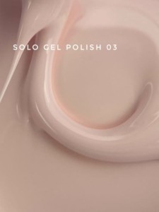 TOUCH Solo Gel Polish 03 – jednofazowy lakier hybrydowy 3w1, mlecznobeżowy, 9 ml