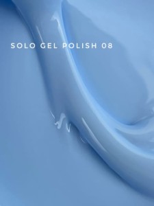 TOUCH Solo Gel Polish 08 – jednofazowy lakier hybrydowy 3w1, jasnoniebieski, 9 ml