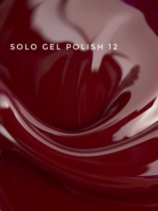 TOUCH Solo Gel Polish 12 – jednofazowy lakier hybrydowy 3w1, bordowy, 9 ml