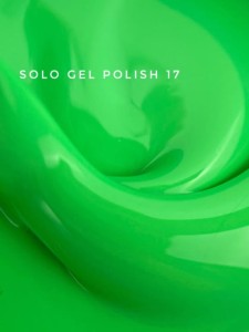 TOUCH Solo Gel Polish 17 – jednofazowy lakier hybrydowy 3w1, jaskrawo-zielony, 9 ml