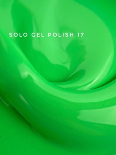 TOUCH Solo Gel Polish 17 – jednofazowy lakier hybrydowy 3w1, jaskrawo-zielony, 9 ml