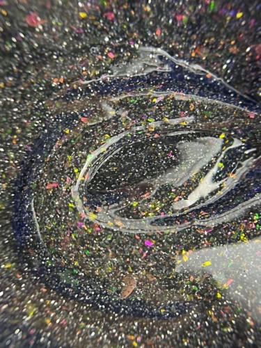 TOUCH Mirage builder liquid 08 - odblaskowy czarny żel o płynnej konsystencji, 15 ml 3