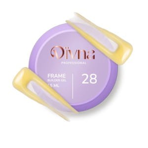 DIVNA Frame Builder Gel 28 – żel budujący pastelowy żółty 15 ml