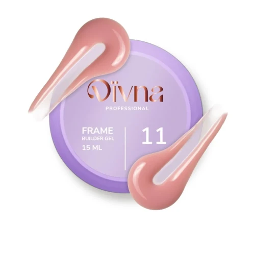DIVNA Frame Builder Gel 11 – profesjonalny żel budujący nude 15 ml