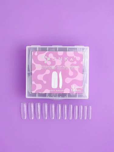 DNKa PROFESSIONAL TOP NAIL FORMS, SOFT SQUARE 120pcs  1