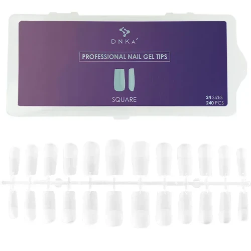 DNKa PROFESSIONAL NAIL GEL TIPS, SQUARE 240pcs 1