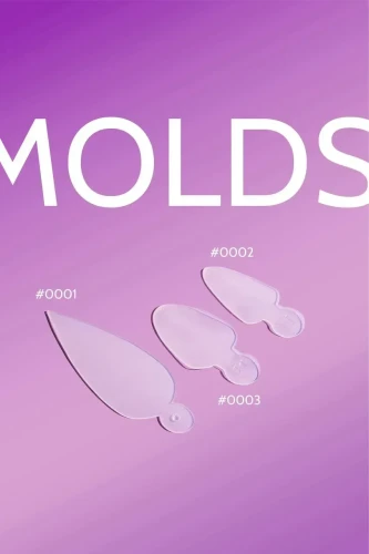 DNKa PROFESSIONAL NAIL MOLDS, #0001 36pcs 2