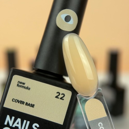 NAILSOFTHEDAY Cover base NEW 22 - półprzezroczysta morelowa baza hybrydowa, 10 ml 2