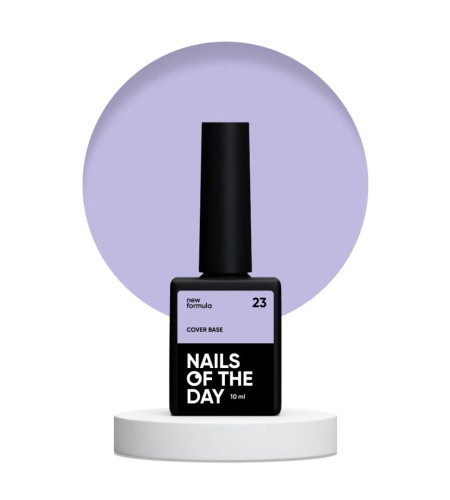 NAILSOFTHEDAY Cover base NEW 23 - półprzezroczysta liliowa baza hybrydowa 1