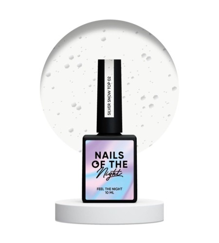 NAILSOFTHENIGHT Silver Snow top 02, 10 ml  1