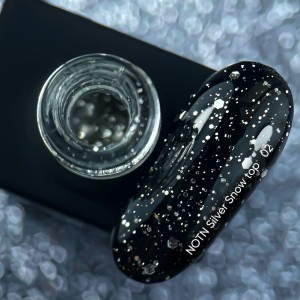 NAILSOFTHENIGHT Silver Snow top 02, 10 ml