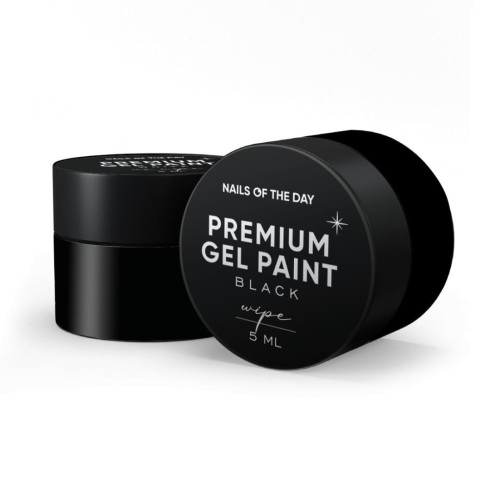 NAILSOFTHEDAY Premium gel paint Black wipe, 5 ml 1