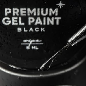 NAILSOFTHEDAY Premium gel paint Black wipe, 5 ml