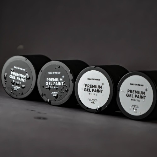 NAILSOFTHEDAY Premium gel paint Black wipe, 5 ml 3