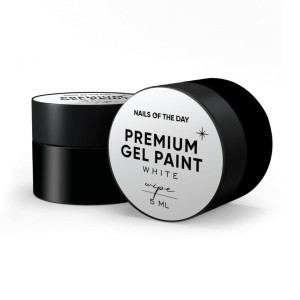 NAILSOFTHEDAY Premium gel paint White wipe, 5 ml