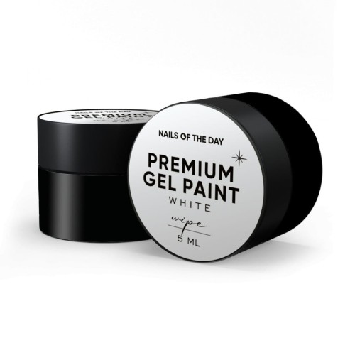NAILSOFTHEDAY Premium gel paint White wipe, 5 ml 1