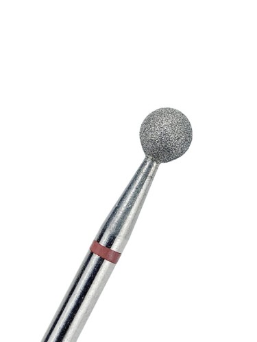 TOUCH Frez diamentowy kulka czerwona 4 mm (D040D-F) 1