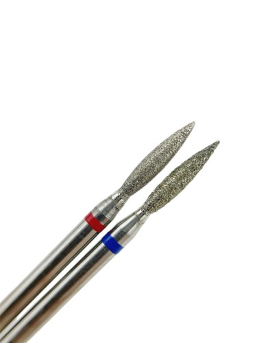 TOUCH Frez diamentowy płomyk ostry czerwony 2,1 mm 3