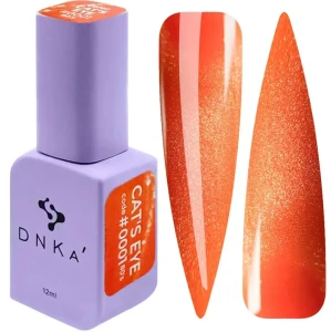 DNKa COLOR GEL POLISH CAT`S EYE, 12 ml #0001 80`s