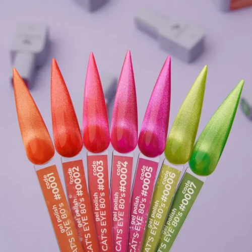 COLOR GEL POLISH CAT`S EYE "DNKa", 12 ml #0003 80`s 2