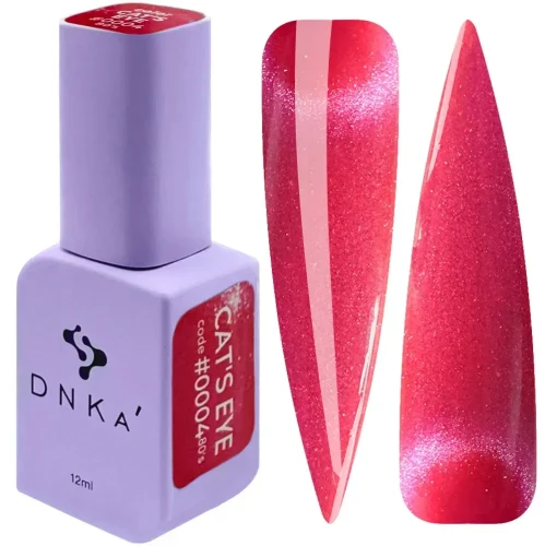 COLOR GEL POLISH CAT`S EYE "DNKa", 12 ml #0004 80`s  1