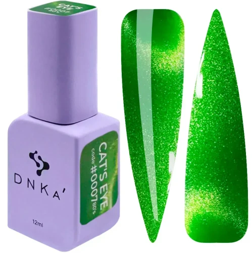 COLOR GEL POLISH CAT`S EYE "DNKa", 12 ml #0007 80`s  1