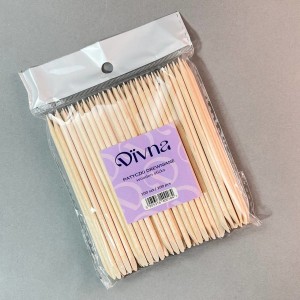 DIVNA Pomarańczowe patyczki drewniane 100 szt