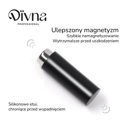DIVNA Magnes Silikonowy do kociego oka BLACK mocny  1