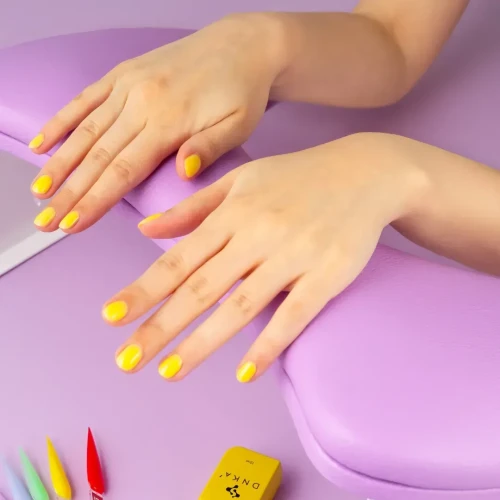 DNKA’ Anatomical Armrest Podpórka pod dłonie do manicure FIOLETOWA  3