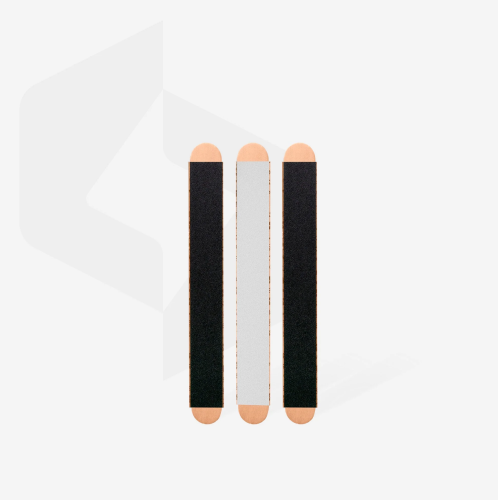 Pilnik do paznokci papmAm Mix 180/240 w komplecie z bazą drewnianą (3 szt)