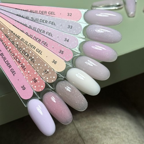 Odcień 38 DIVNA Frame Gel – różowy wzornik żeli z błyskiem