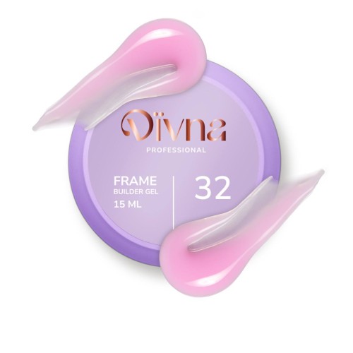 DIVNA Frame Builder Gel 32 – żel budujący jasny róż 15 ml