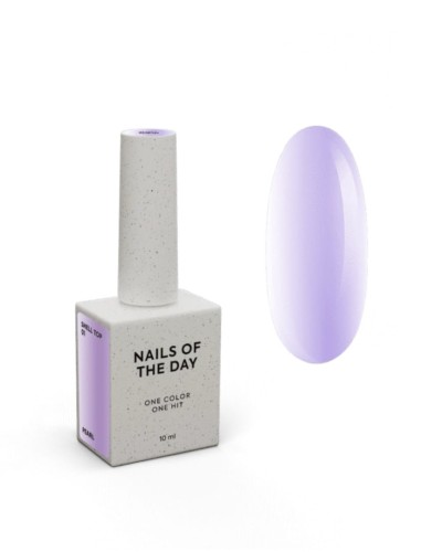 NAILSOFTHEDAY Shell top 01 NEW - perłowy top z fioletowo-różowym pyłkiem bez lepkiej warsztwy, 10 ml